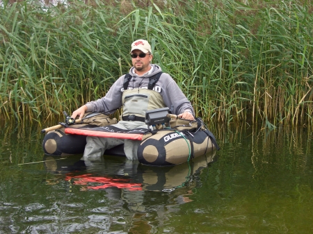 Tinsen auf dem Belly Boat