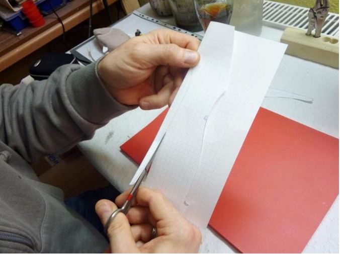 Wobblerbau: Papier wieder falten