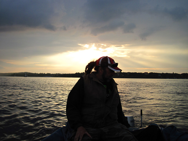 Schöner Sonnenuntergang auf der Havel