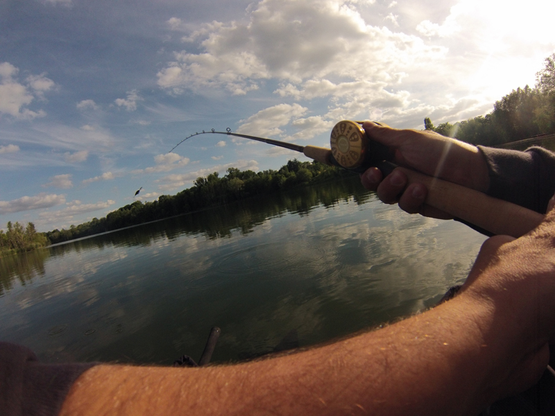 Wurf mit Crankbait-Rute