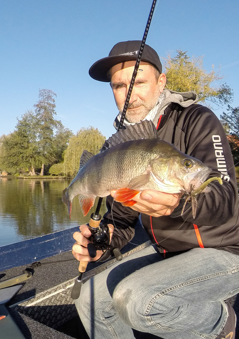 Baitcaster, Barsch, Rubber-Jig - das passt!