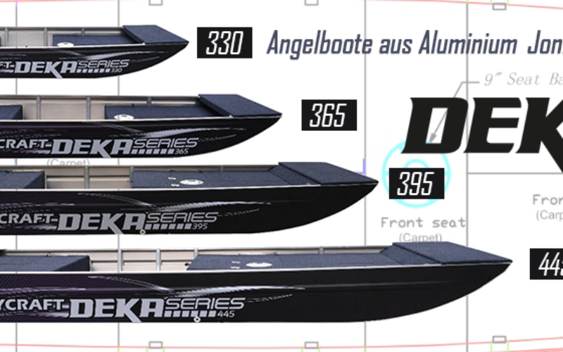 Brandneue DEKA Angelboote aus Aluminium – powered by Alloycraft!