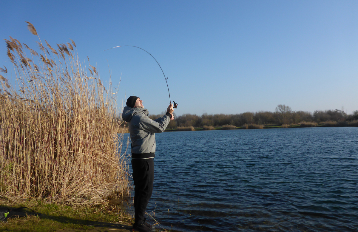 Ultralight Blinkern: Werfen