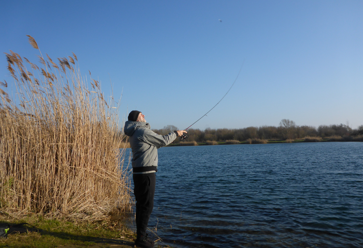 Ultralight Blinkern: Werfen