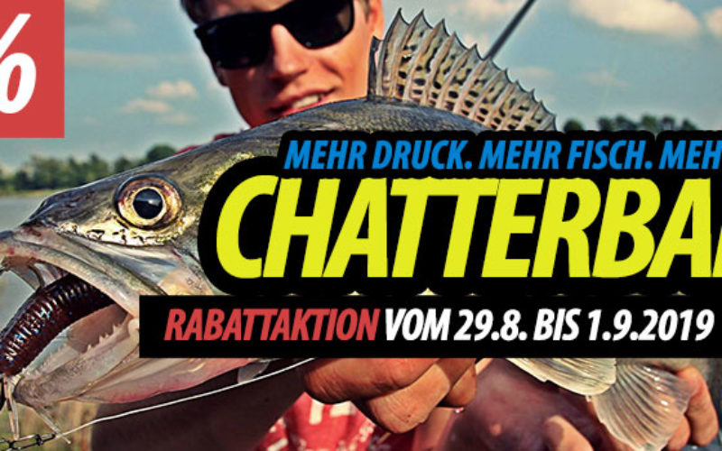 Chatterbait-Aktion: Mehr Druck. Mehr Fisch. Mehr Spaß!