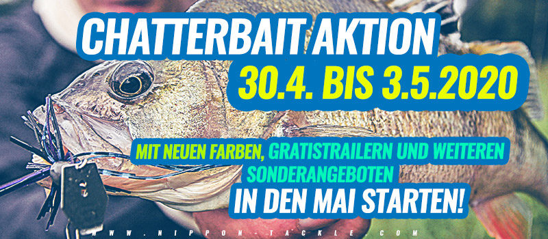 Chatterbait Aktion bei Nippon-Tackle!