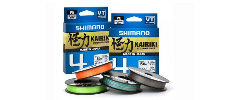 Kairiki 4: 4fach-Geflochtene Japan-Schnur von Shimano