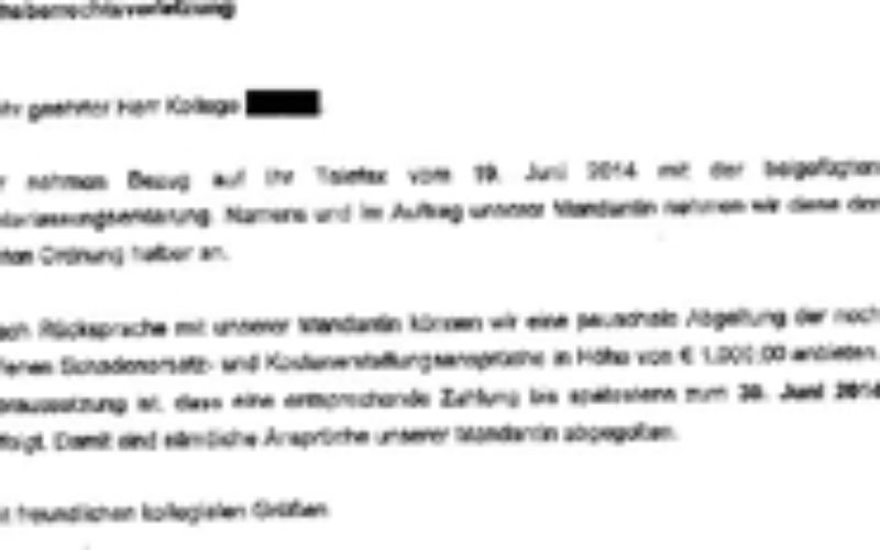 Teuer und überflüssig: BA der Urheberechtsverletzung überführt!